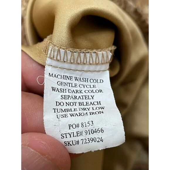 Bit & Bridle Women's XL Brown Button Equestrian Western Cowboy Pearl Snap - Picture 6 of 11